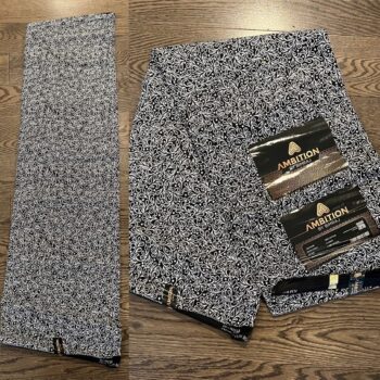 1 yard 100% cotton African Ankara Fabric Ambition Greyish