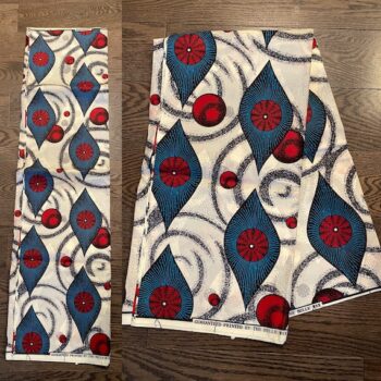 1 yard 100% cotton African Ankara Fabric Red Eye