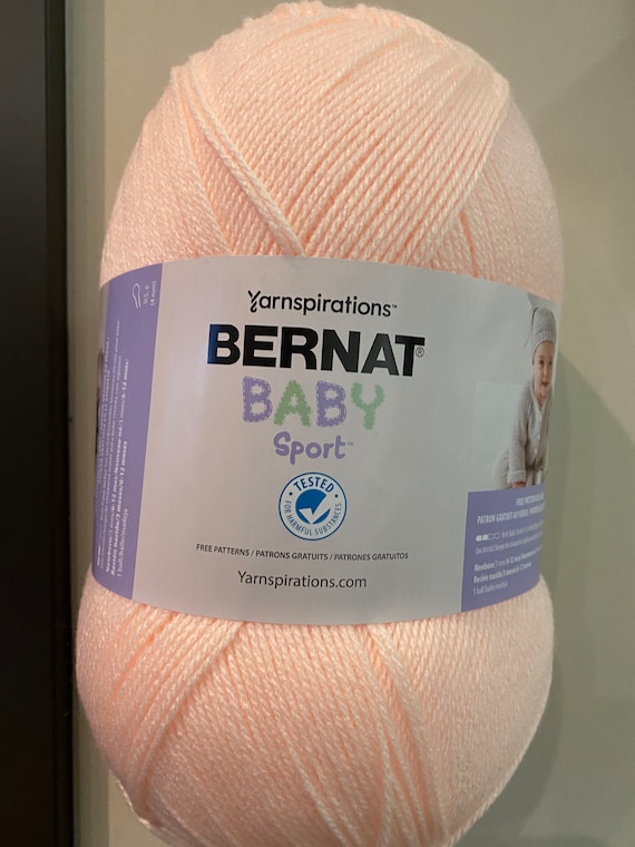 Bernat Baby Sport Yarn: Baby Pink