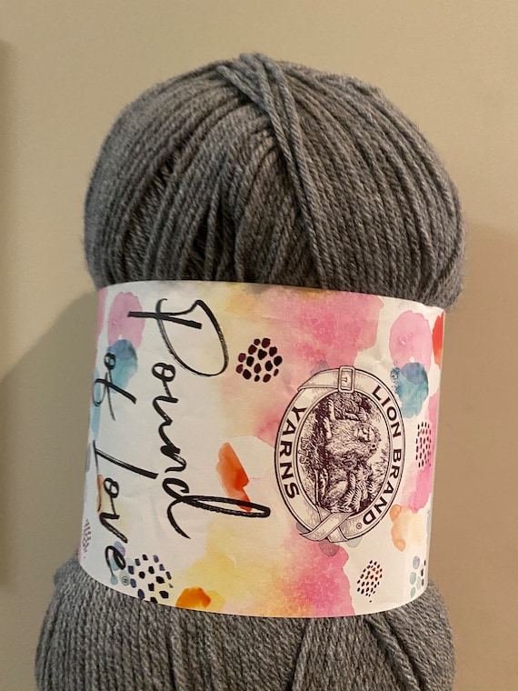 Lion Brand Yarn Pound of Love, Value Yarn, Large Yarn for Knitting