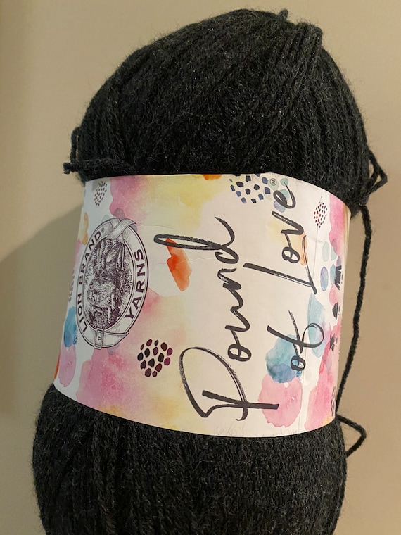  Lion Brand Yarn Pound of Love, Value Yarn, Large Yarn for  Knitting and Crocheting, Craft Yarn, Oxford Grey