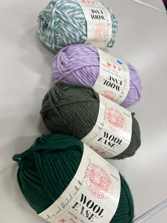 NEW YARN! Wool-Ease Roving Origins Lion Brand Yarn Review and Test 
