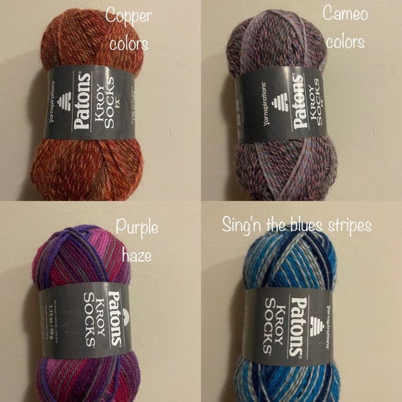 CASCADE COLORS - Patons Kroy Socks FX Yarn is 1.75oz, 166yds Super Fine  Weight (1) Sock Yarn. A Blend of 75/25% Wool/Nylon (50g