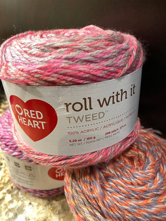 Red Heart Roll With It Tweed 