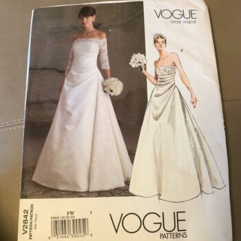 Sewing Pattern Vogue  Pattern #2842 Bridal Original