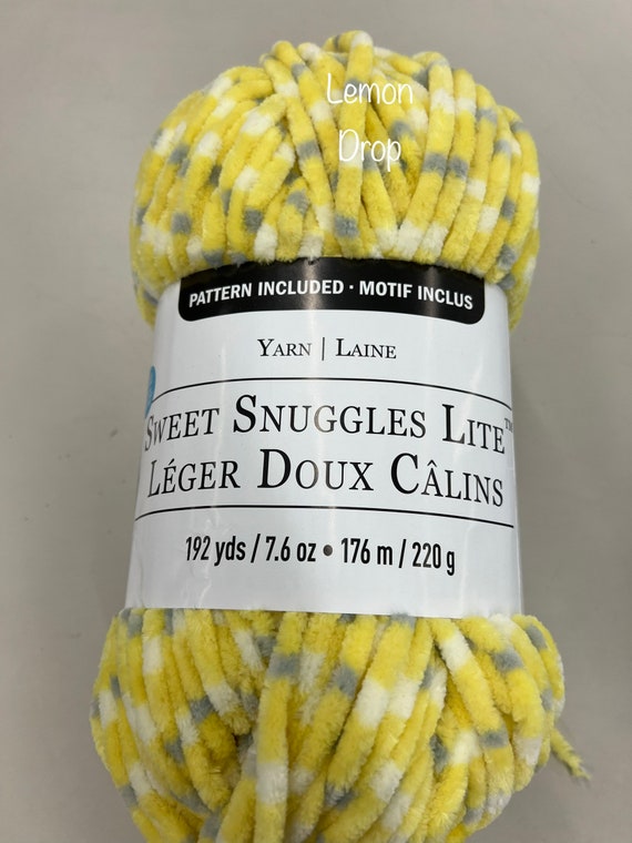 Sweet Snuggles Lite Yarn by Loops & Threads - Solid Color Yarn for  Knitting, Crochet, Weaving, Arts & Crafts - Daffodil, Bulk 12 Pack